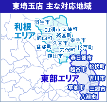 東埼玉店 主な対応地域
